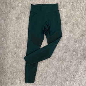 Activ8 Green Moto Textured Athletic Leggings Small